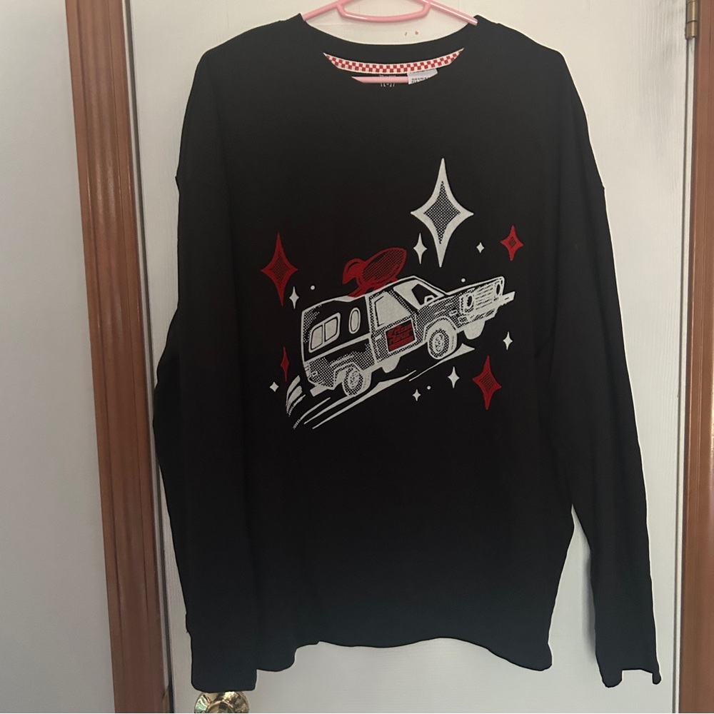 Disney Pixar Toy Story Pizza Planet Felted Long Sleeve Tee